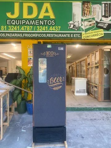 Cervejeira comercial 433 litros com visor marca fricon com 2 anos de garantia 