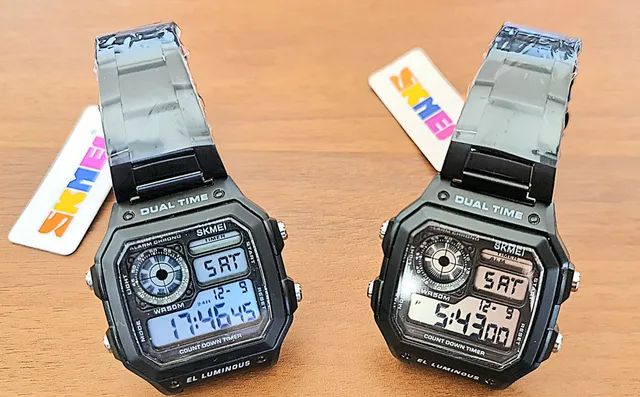 Relógio Skmei novo Dual Time E Alarme