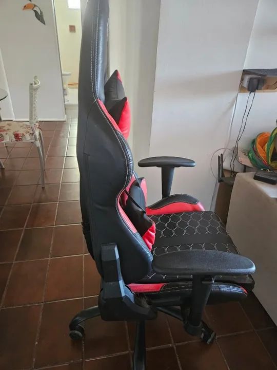 Cadeira Gamer Trust GXT708R Resto Vermelha - Foto 5