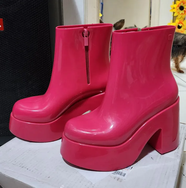 Melissa Bota Pink Meia Pata