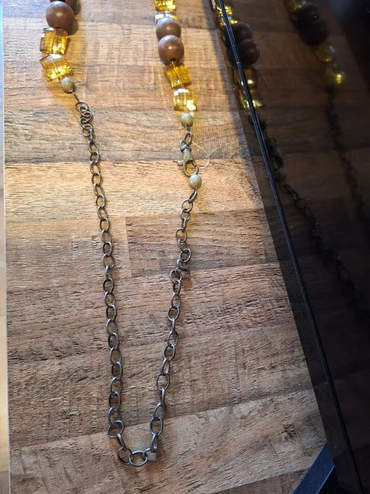 cinto de contas e metal - Foto 3