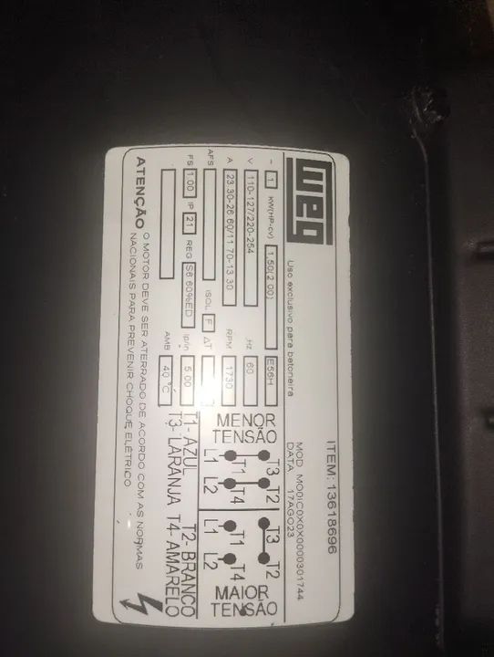 Motor Weg para bitoneira - Foto 2