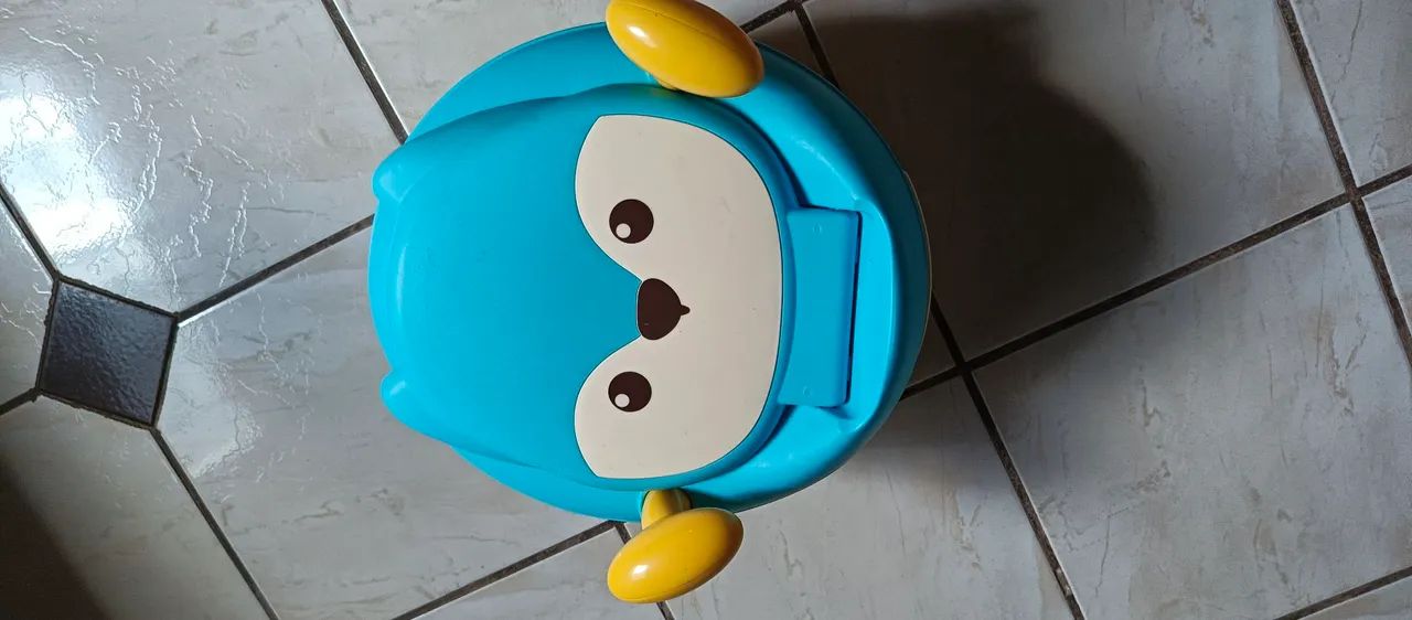 Penico Infantil Azul com Desenho de Urso - Foto 2