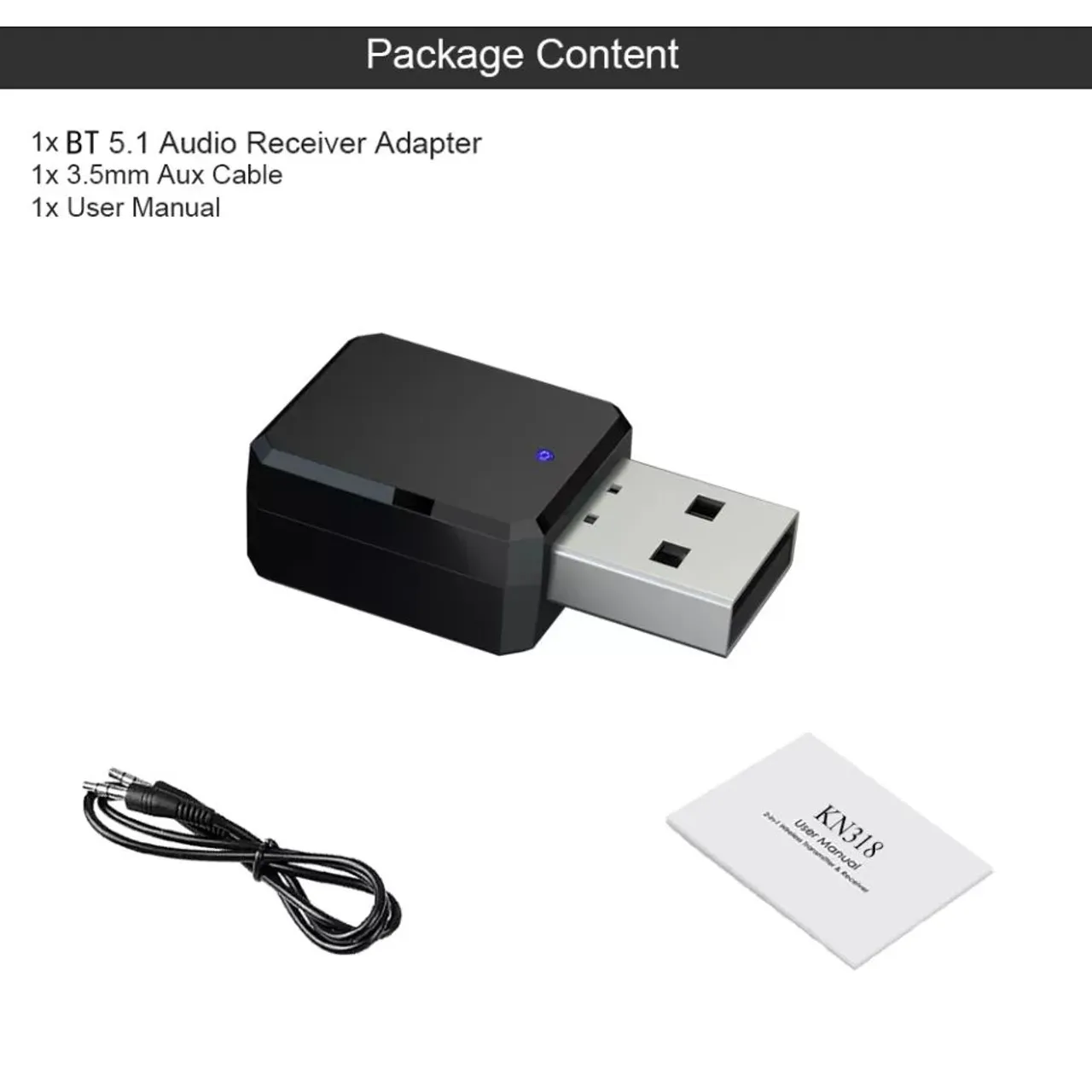Adaptador Bluetooth p/ áudio Receptor (Novo) Não entrego