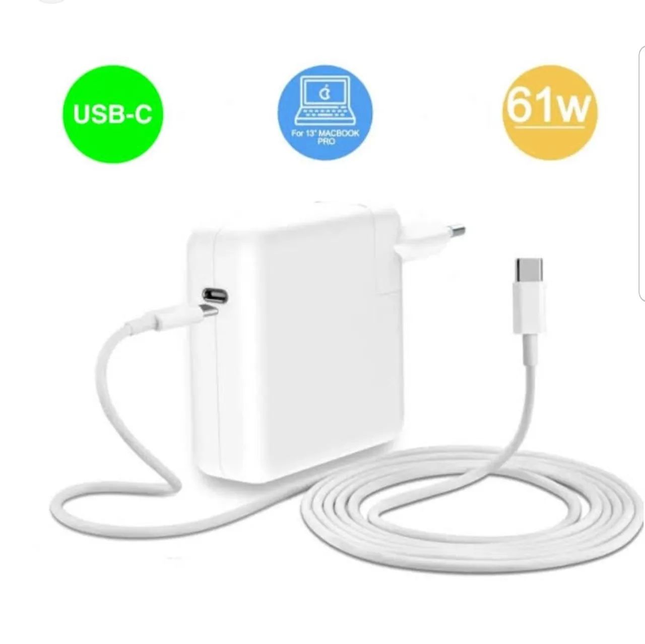 Fonte pra Macbook USB-C 61/87/96watts 