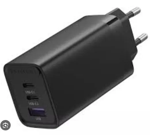 Carregador Ultra Rápido 65W Vention com 03 portas