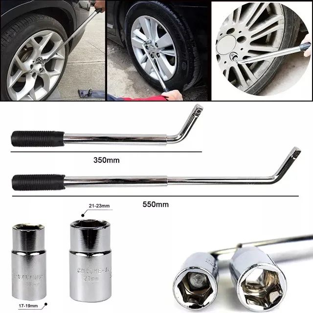 kit chave de roda telescopica e soquetes bfh1129 17 18 21 23 - Foto 3