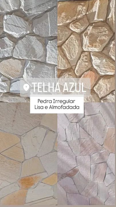 Pedra Irregular Lisa e Almofadada Quartzito 