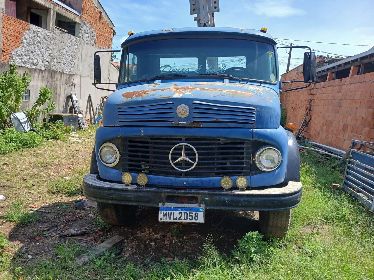 Caminhão Mercedes Benz 1113 - 1965-  Azul - Conservado