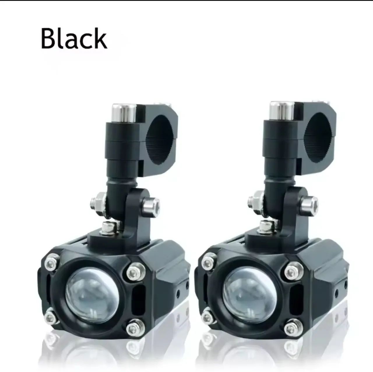 Faróis de LED para Moto - Preto