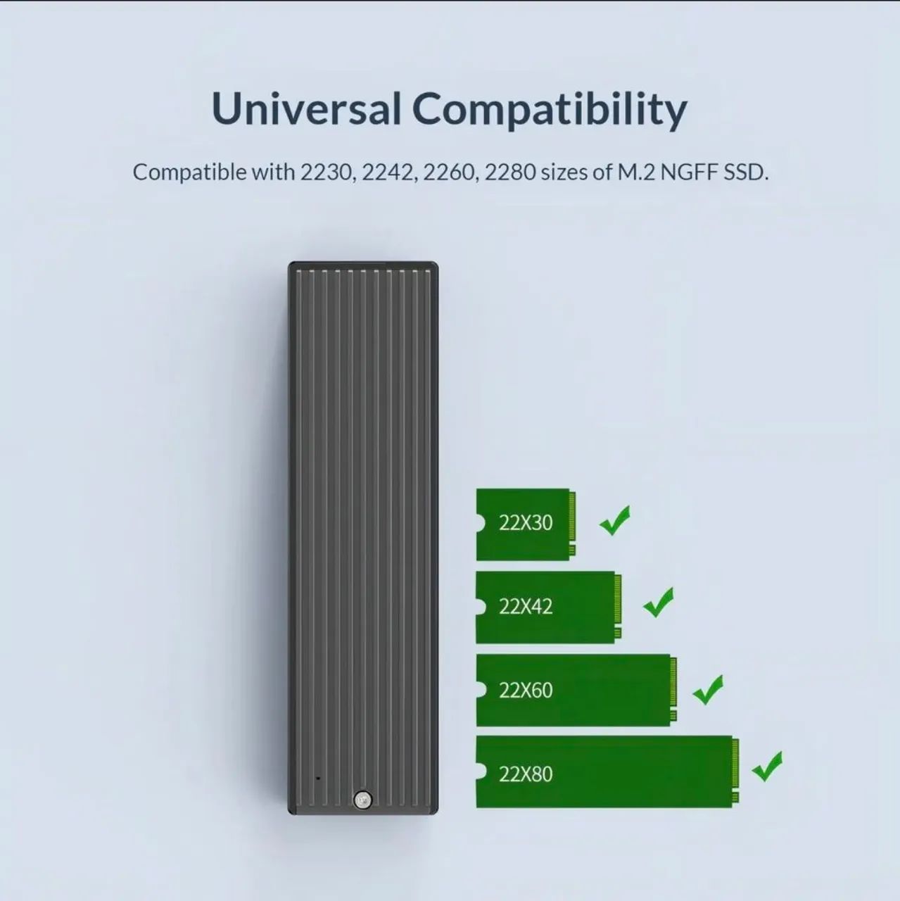 Compartimento SSD de disco rígido M.2 Ngff Sata Usb 3.1 - Foto 3
