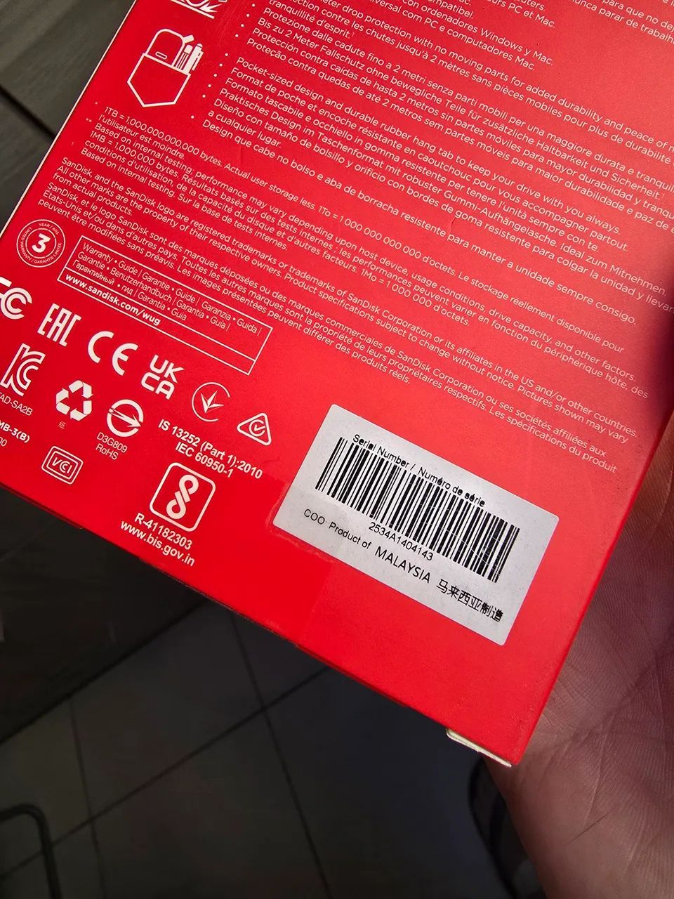 HD Externo SanDisk SSD 1TB (NOVO-LACRADO) - Foto 4