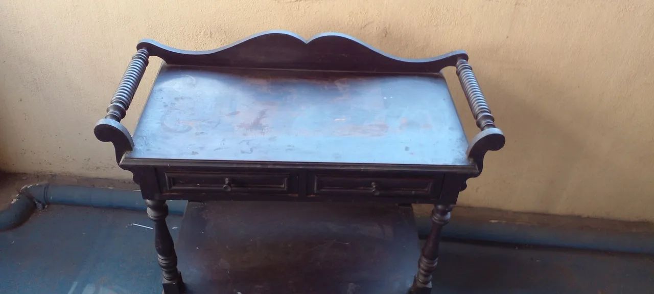 Mesa de chá antiga - Foto 3