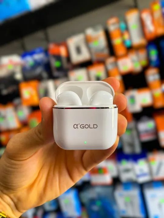 FONE DE OUVIDO BLUETOOTH TWS MODELO GOLD FN-B04 - Foto 5