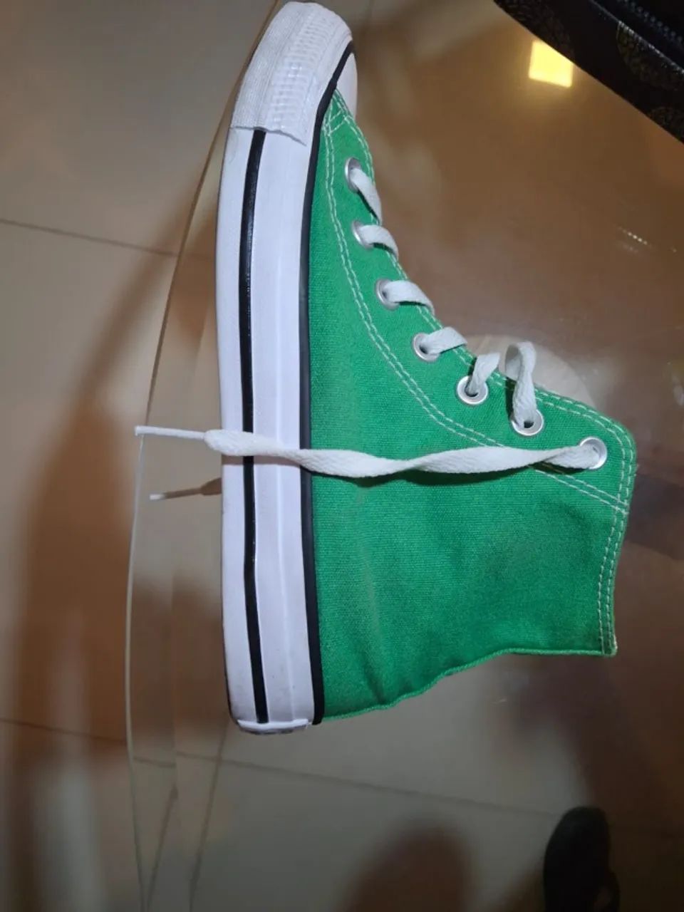 Tênis Cano All Star Cano Longo Verde Tênis Chuck Taylor Cano Alto