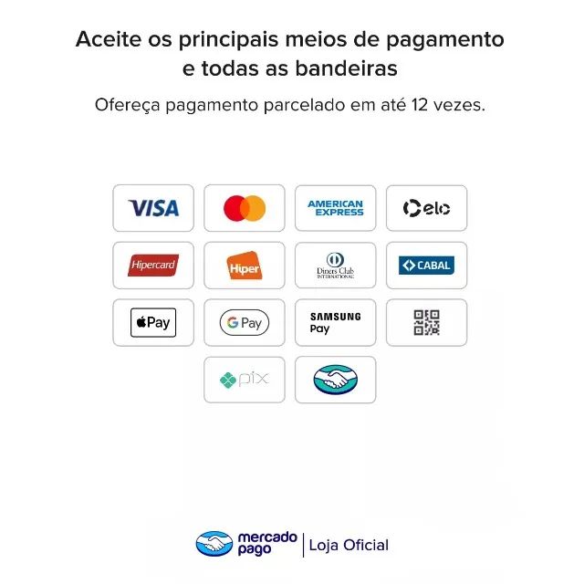 Máquina de Cartão - Mercado Pago - Point Air - Nova - Foto 4