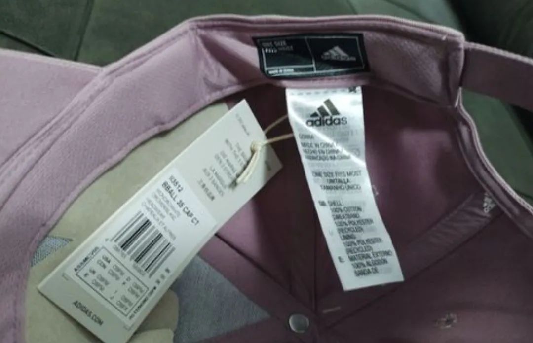 Boné Adidas Rosa com Listras Brancas - Foto 3