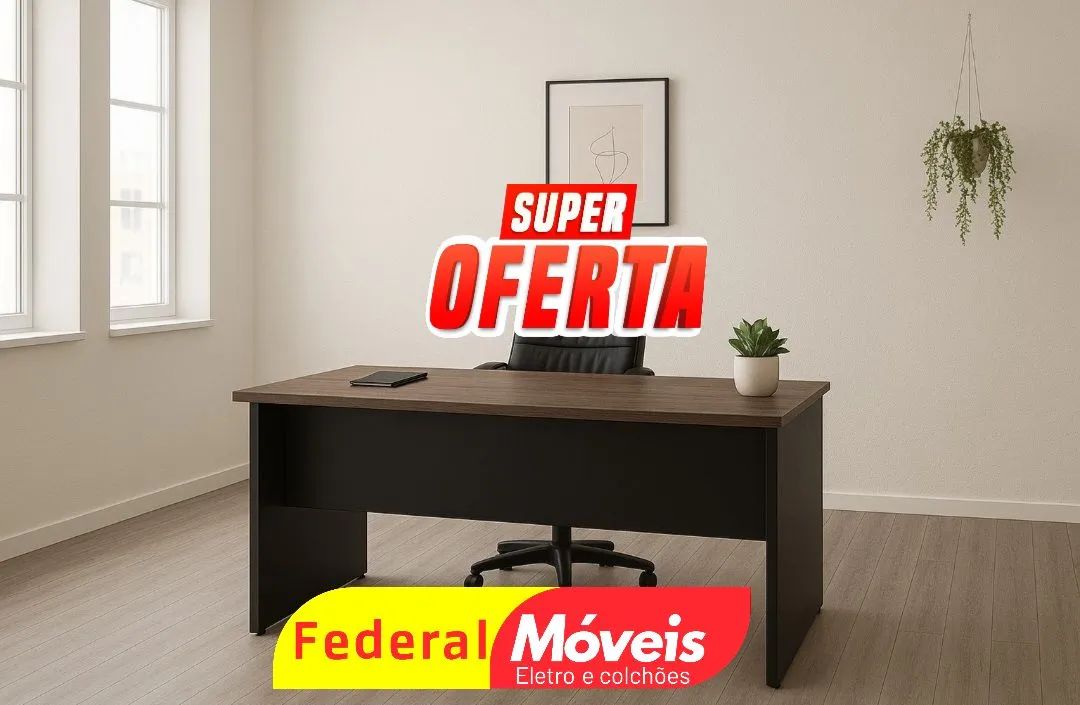 Mesa Escritório 1,20x0,60 - Ideal para estudo ou home office!