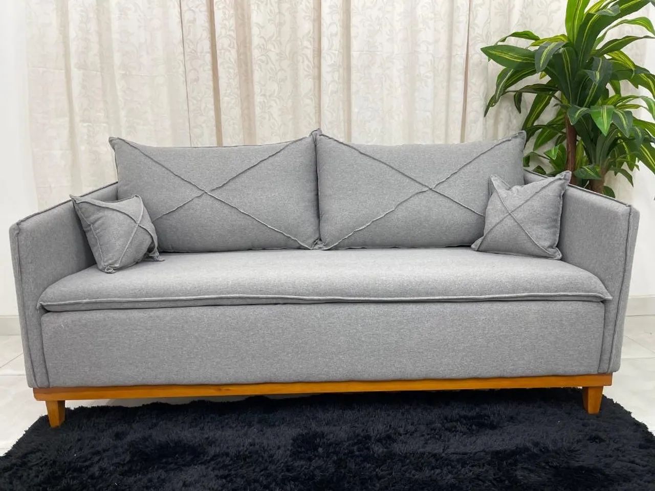 Sofá 2 lugares Lisboa Living 1.80m - Linho Produto Novo  - Foto 2