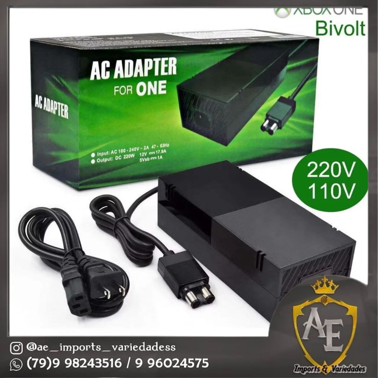 Fonte Bivolt Xbox One 