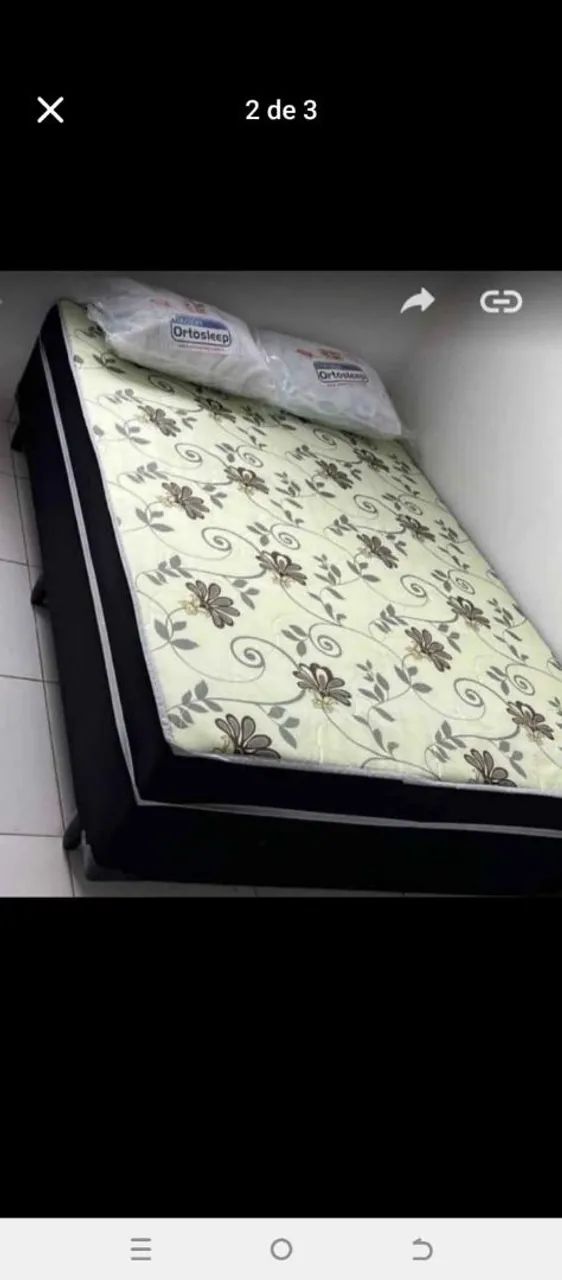 Cama box casal ortopédica