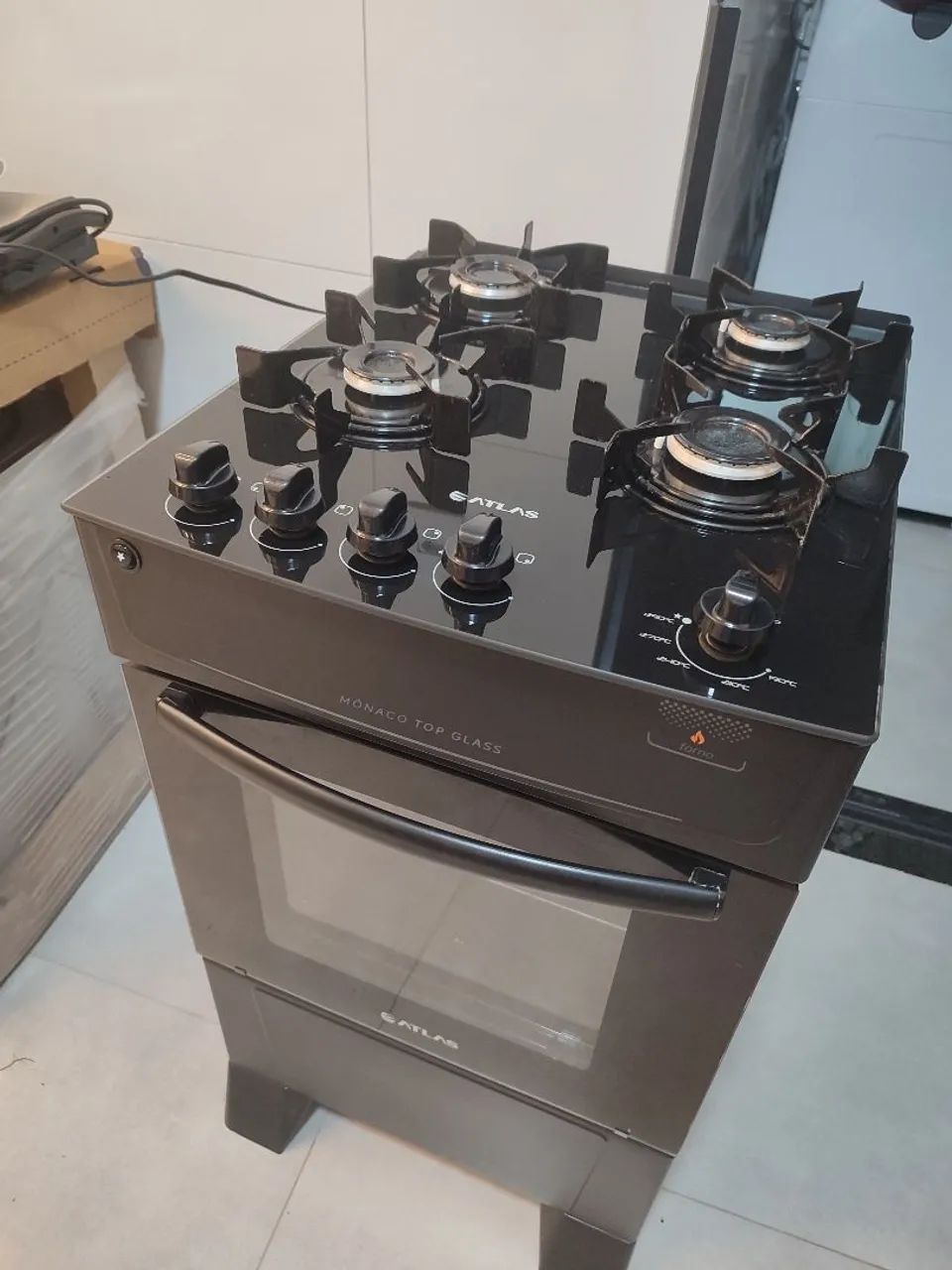 Fogão Atlas Monaco Top Glass 4 Bocas - Foto 6