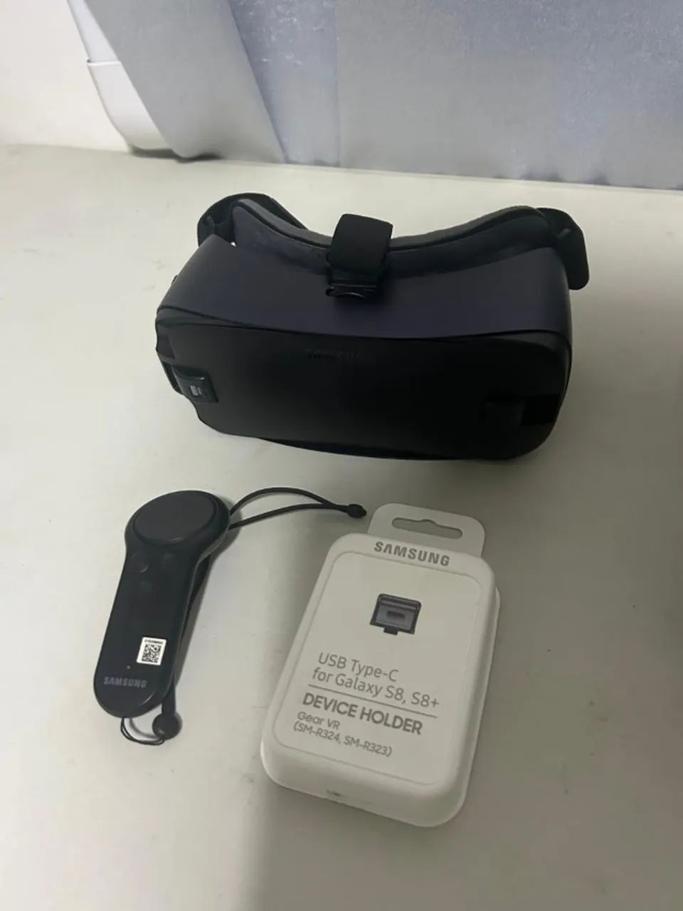 Óculos Samsung Gear Vr Realidade Virtual + Controle Samsung + Adaptador - Foto 2