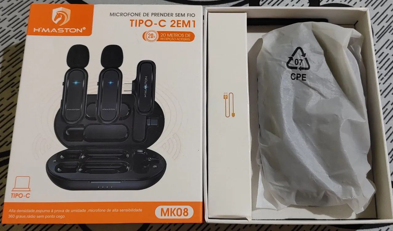 Microfone de prender sem fio H'Maston