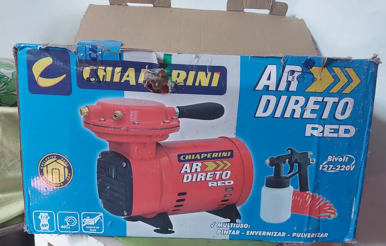 Compressor de Ar Chiaperini AR Direto Red 1/3 HP Bivolt