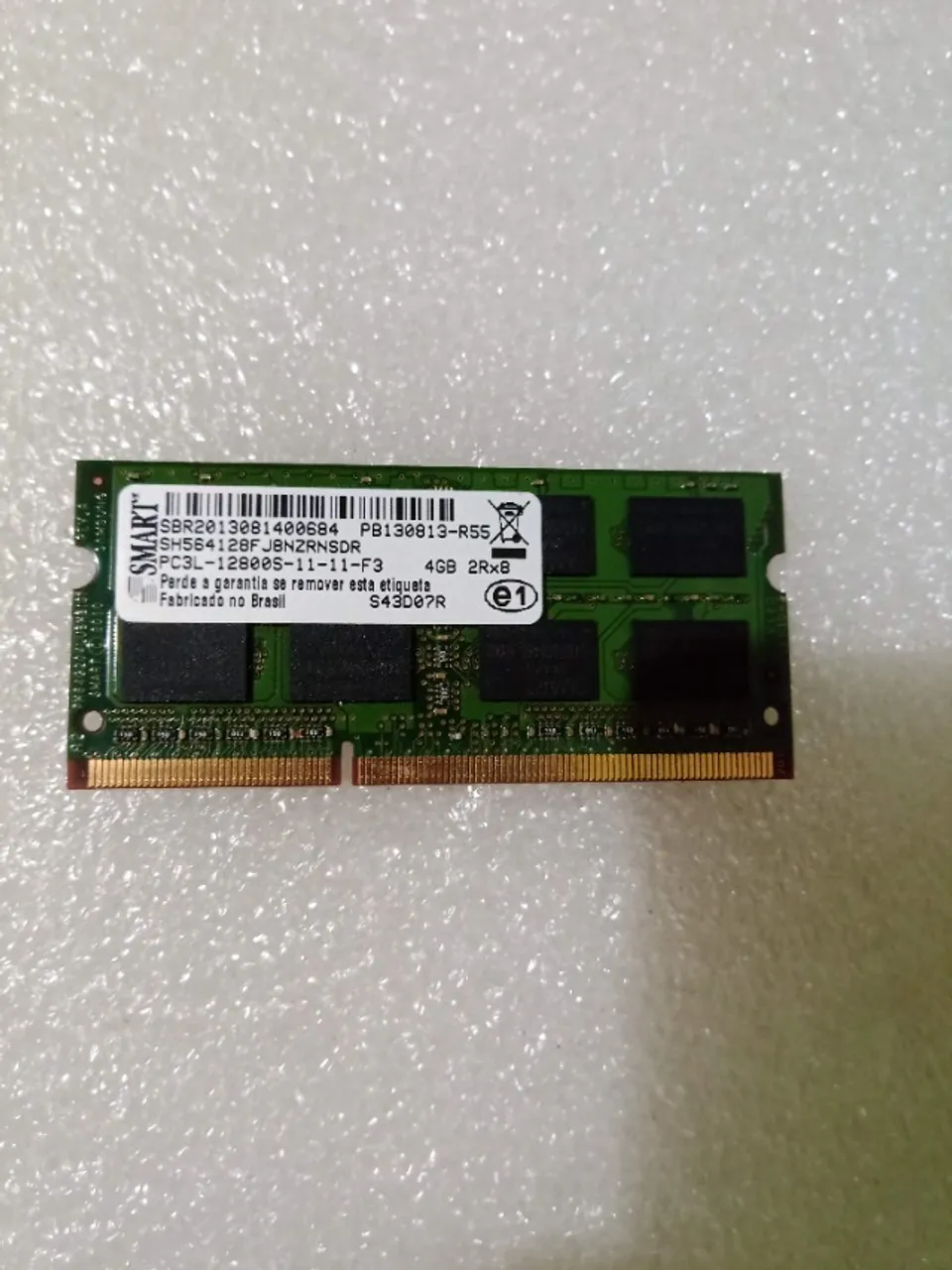Memoria Notebook DDR3L 4G 1.600 MHz