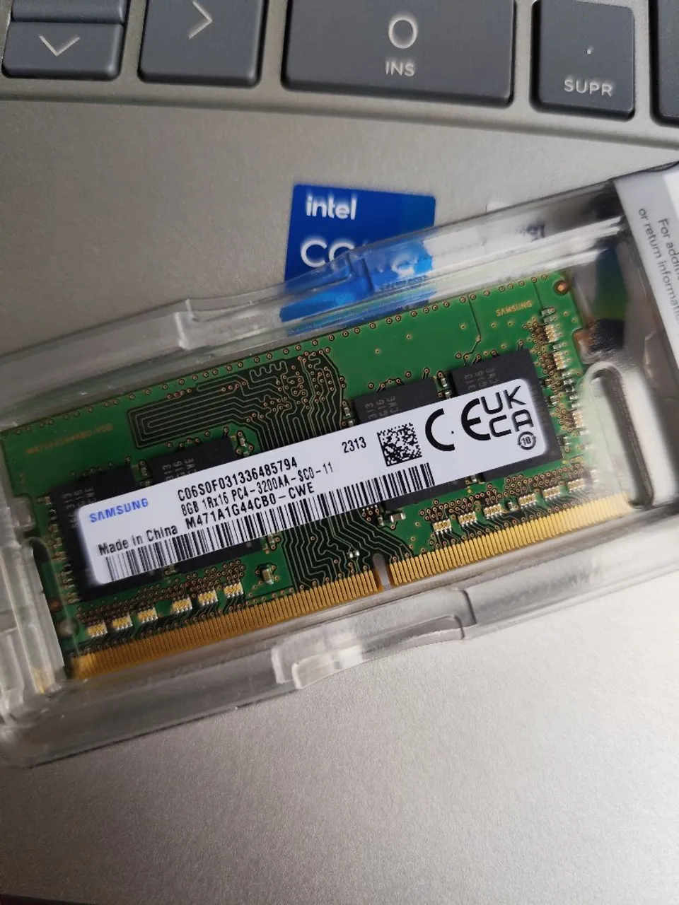 Memória RAM Samsung 8GB DDR4 para Notebook