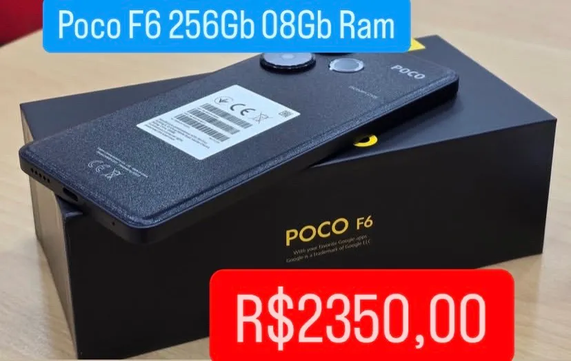 ***Poco F6 256GB 8GB RAM - Novo***