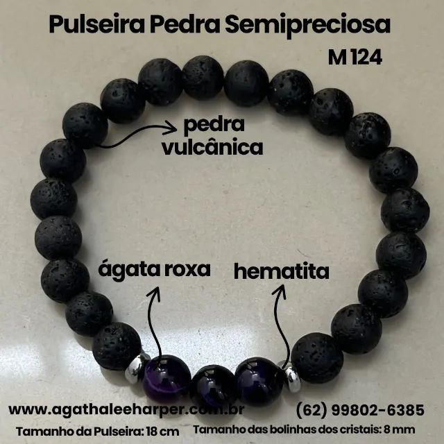 Pulseira Pedra Semipreciosa - Foto 2