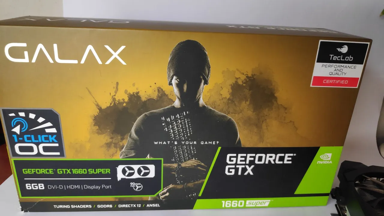 Placa de Vídeo GALAX GeForce GTX 1660 SUPER 6GB