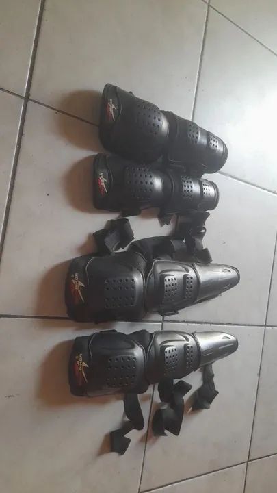 Jogo de Protetor de Joelho para Motocicleta
