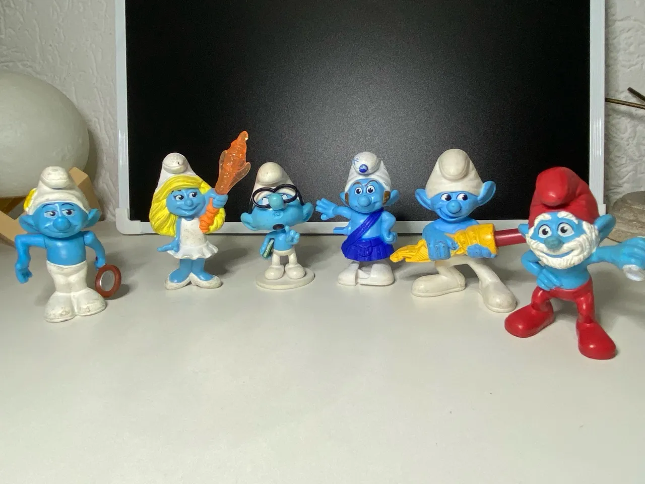 Lote Coleção de Smurfs - Bonecos Colecionáveis