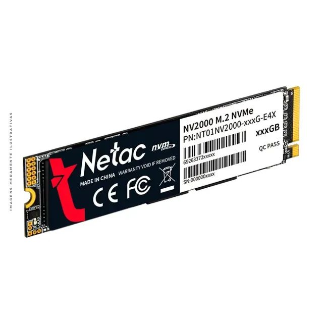 SSD Netac NV2000, 256GB, NVMe, M.2 2280, Leitura 2500MBs, Gravação 1000MBs - NT01NV2000-25 - Foto 2