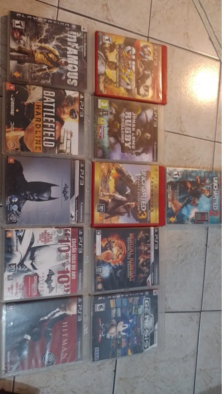Coleção de Jogos para Playstation 3 (PS3)