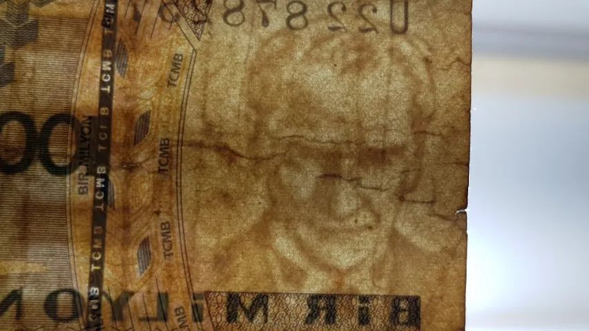 Nota cédula de Lira Turca de 1000000 Liras de 1970 - Foto 2
