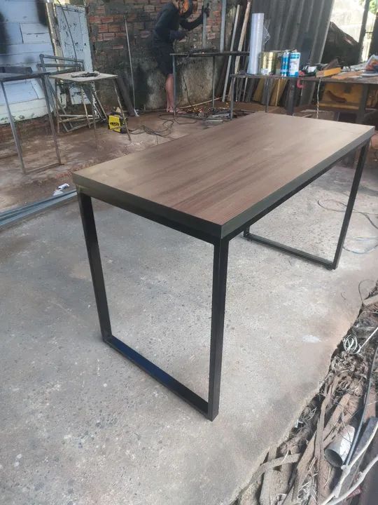 Mesa de Jantar Moderna com Tampo em Mdf - Foto 3
