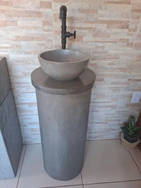 Cuba de piso para Banheiro e lavatório - Estilo Industrial - Foto 5