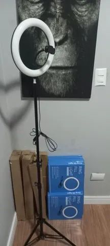 Promoção: Ring Light Led Iluminador 26cm Completo + Tripé 2.1m