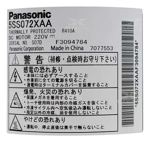 Compressor Panasonic Split Inverter 220V R410A 9KBtu Semi Novo - Foto 2