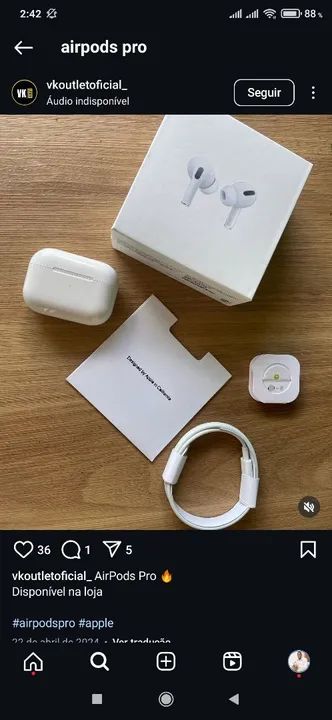 Fone sem fio Airpods - Foto 4