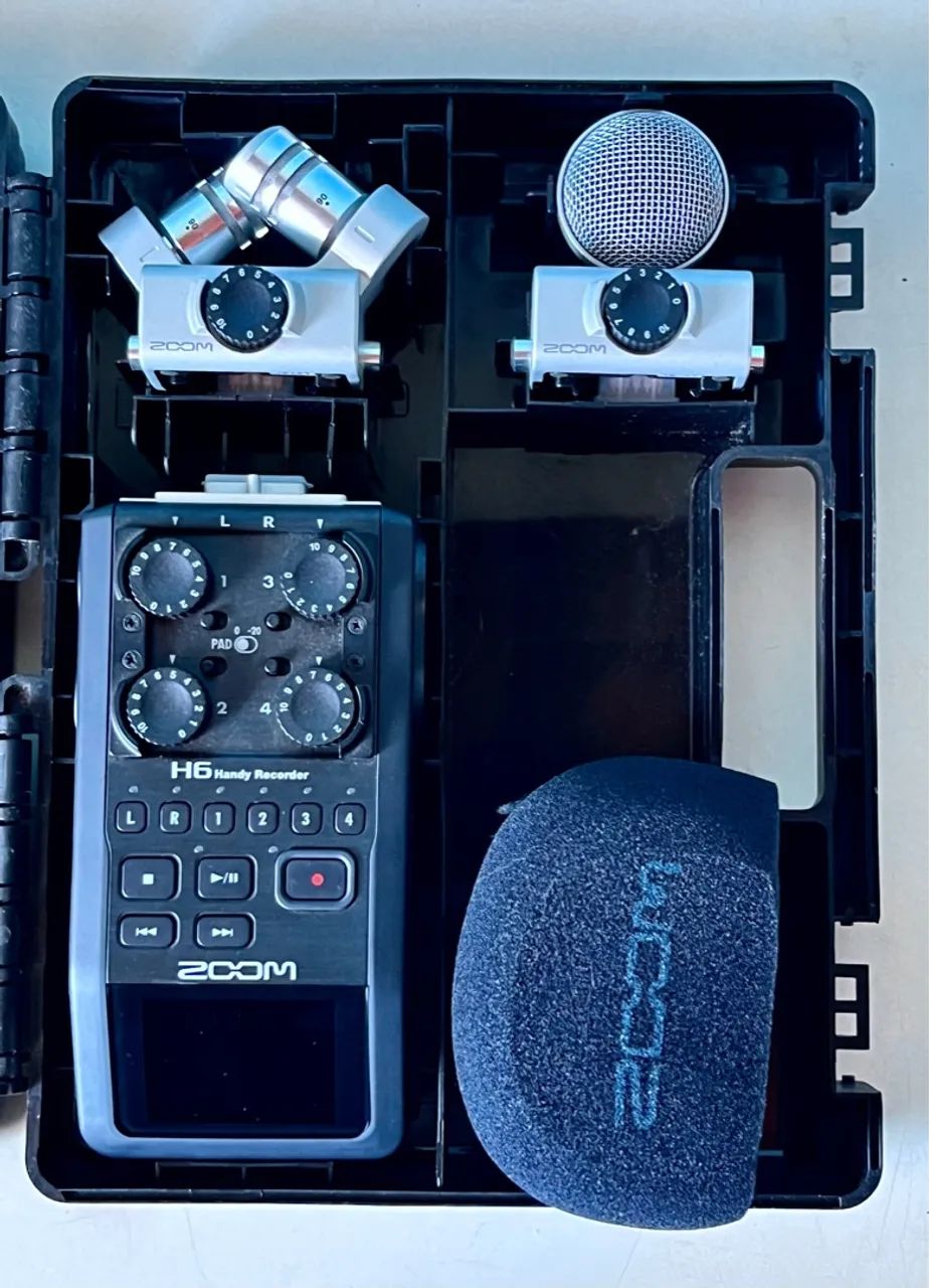 Kit Gravação Zoom H6 + Microfones - Foto 5