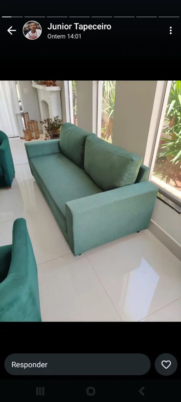 Sofá de 2 lugar fabricação e reforma.  - Foto 3