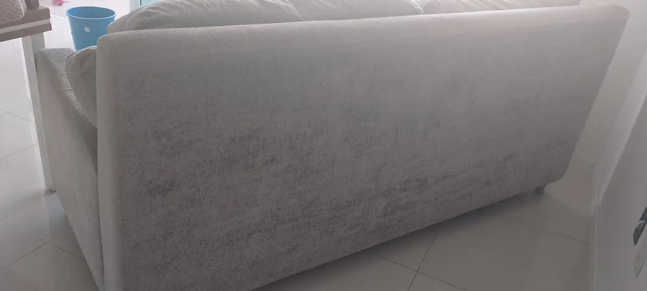 Sofá 3Lugares Cinza Confortável - Foto 3