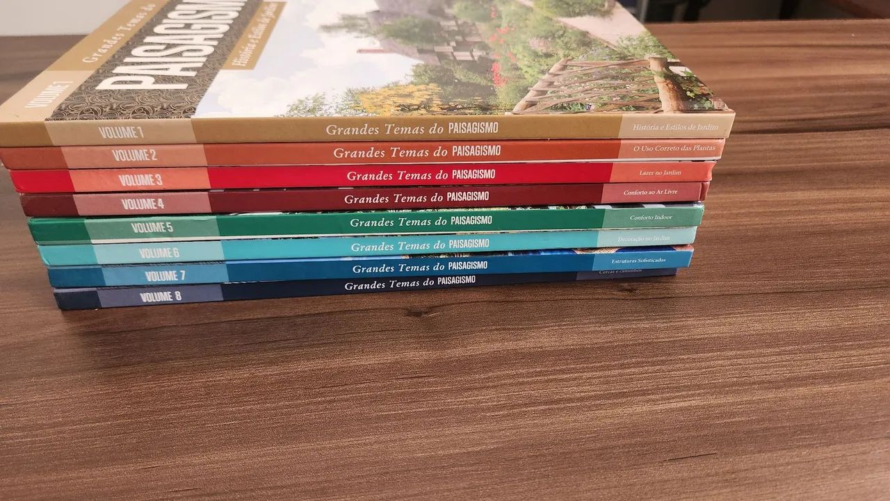 Livros Grandes Temas do Paisagismo - Volumes 1 a 8