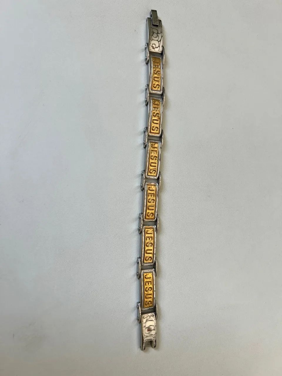 Conjunto de 2 colares com pingentes religiosos 1 pulseira - Foto 4