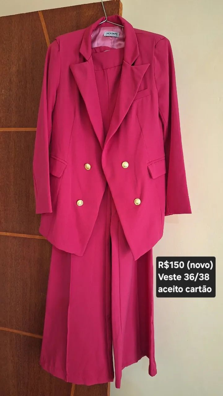 Conjunto Feminino Blazer e Calça Flare - Foto 2